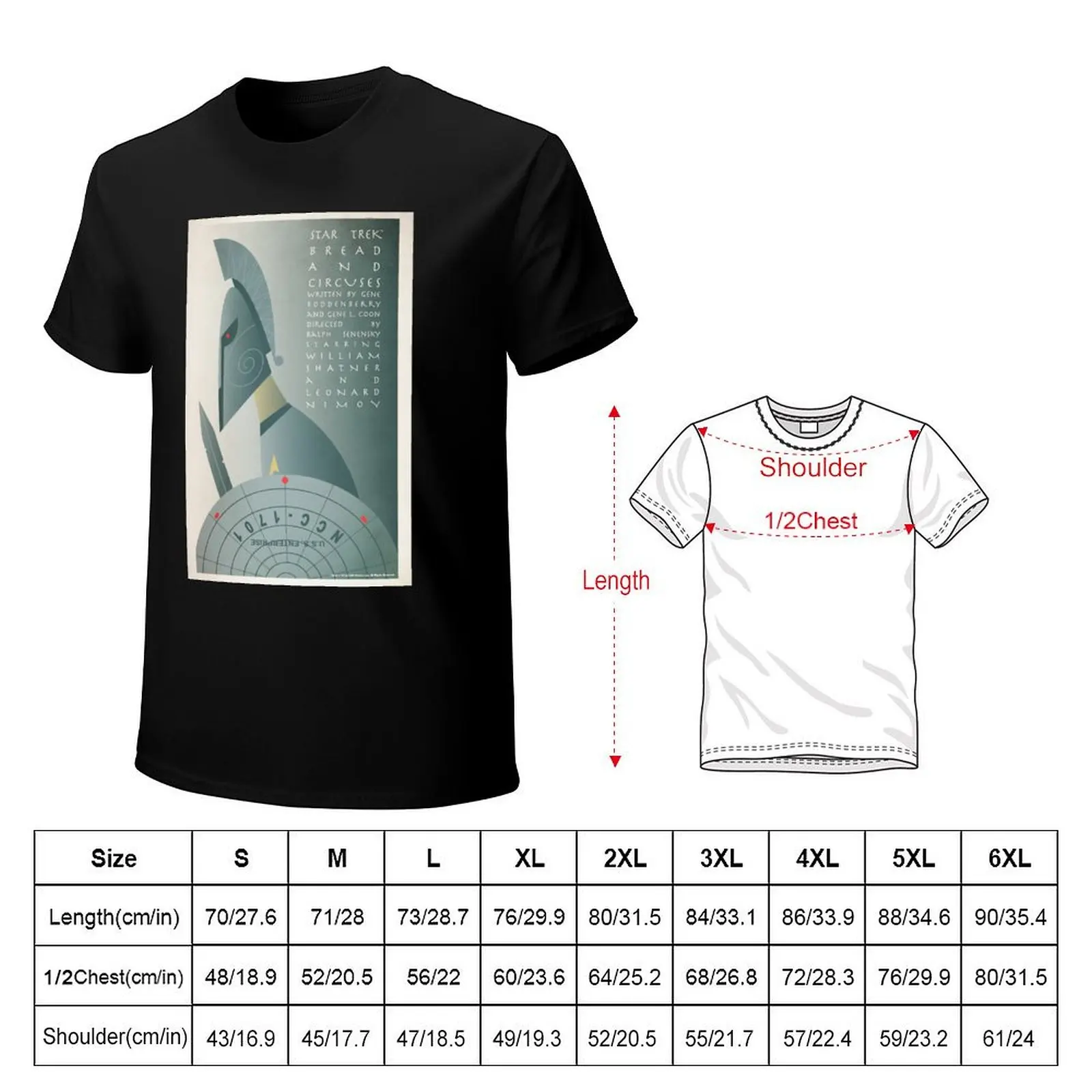 Star Trek: The Original Series Bread & Circuses Vintage Poster T-Shirt Basic All Season Solid T-Shirt