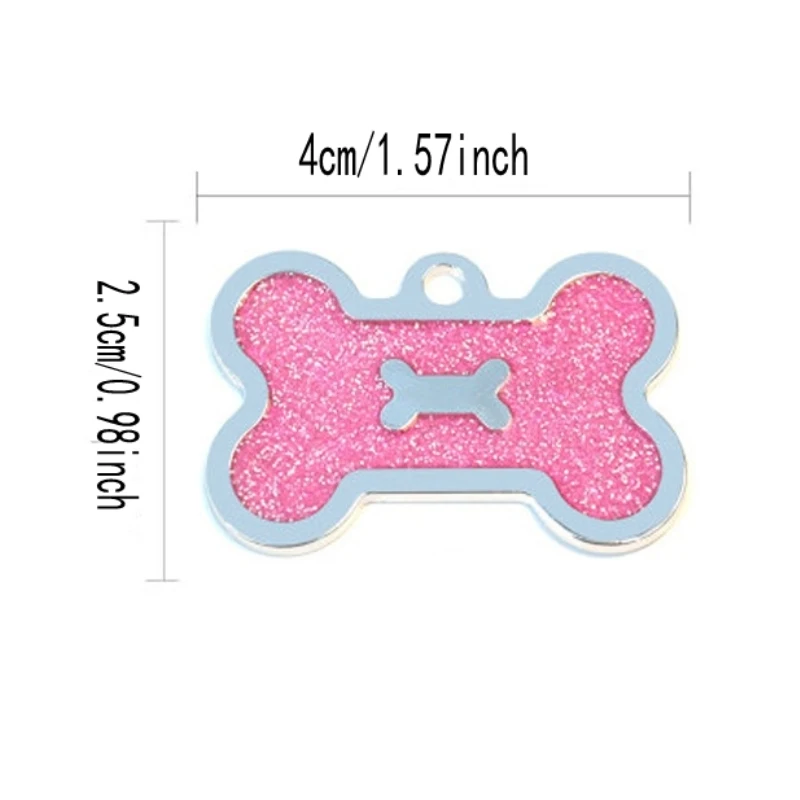 Customizable Dog Collars Address ID Tag Medal with Name Telephone Kitten Puppy Pet Accessories Personalized Cat Necklace Chain