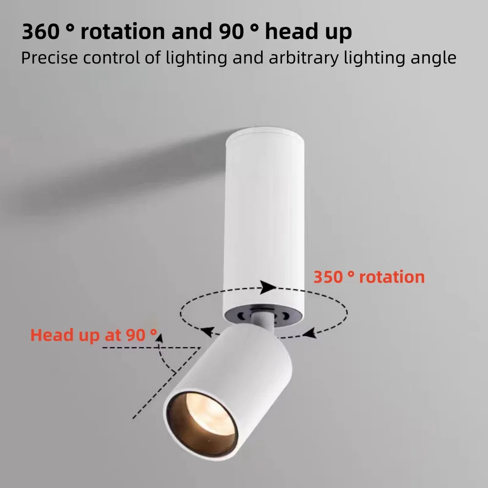

LED surface mounted 3 ° 5 ° 8 ° spotlight, one beam of light, key lighting, decorative lighting, wall washer light