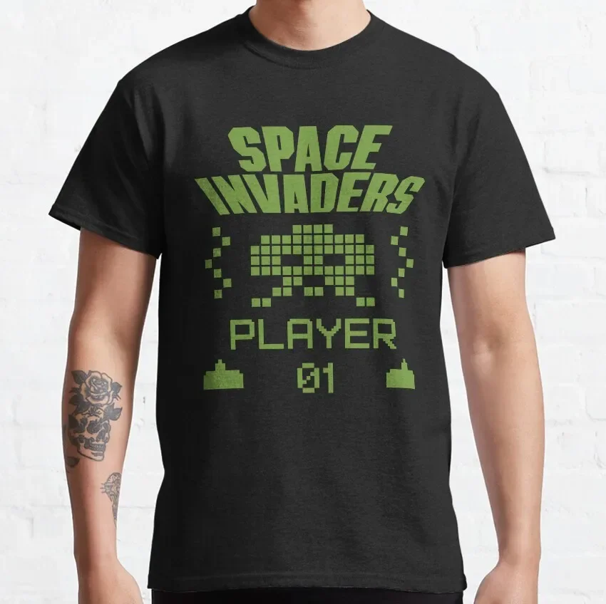 Classic Mod.01 Arcade Galaga 1981 Space Invaders Video Game Juego Vintage 80s Gaming Console Aliens 8-Bits Gamer T Shirt