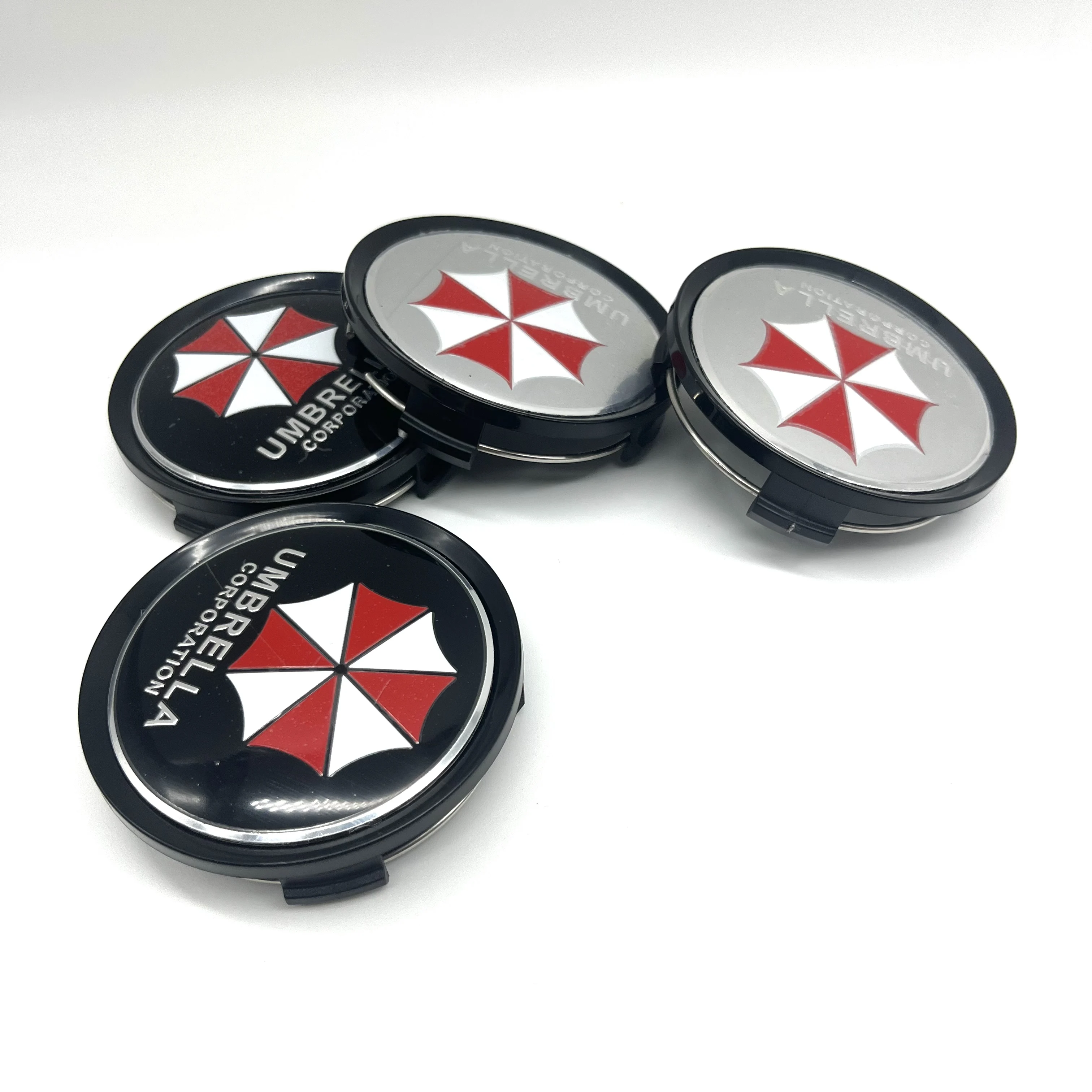 4Pcs OD75mm ID70mm Car Wheel Center Hubcap Rims Cover 3D 65mm UMBRELLA CORPORATION Badge Emblem Sticker Auto Styling Accessories - view 2