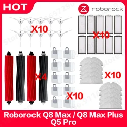 Roborock q8 max/q8 max plus/q5 pro plus ersatzteile rollens eiten bürsten filter mopp staubbeutel roboter staubsauger zubehör