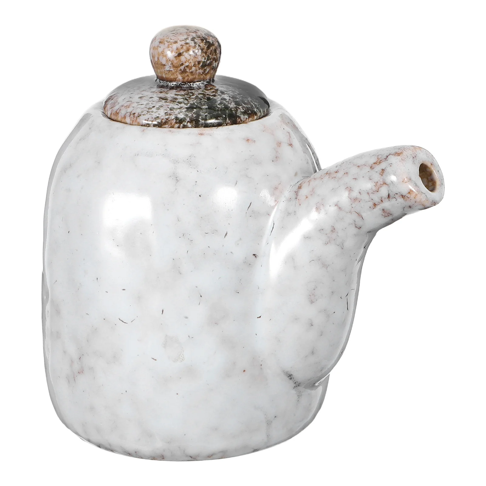 

Japanese Ceramic Seasoning Dispenser Vintage Soy Sauce Pot Kitchen Vinegar Bottle Leakproof Oriental Sauce Jar