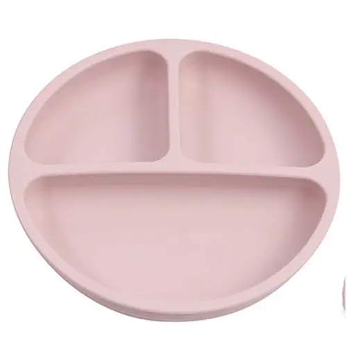 Baby Safe Silicone Dining Plate Suction Cartoon Children Dishes Feeding Toddler Training Tableware Retro Kids Smile Face Bowl - Image 24
