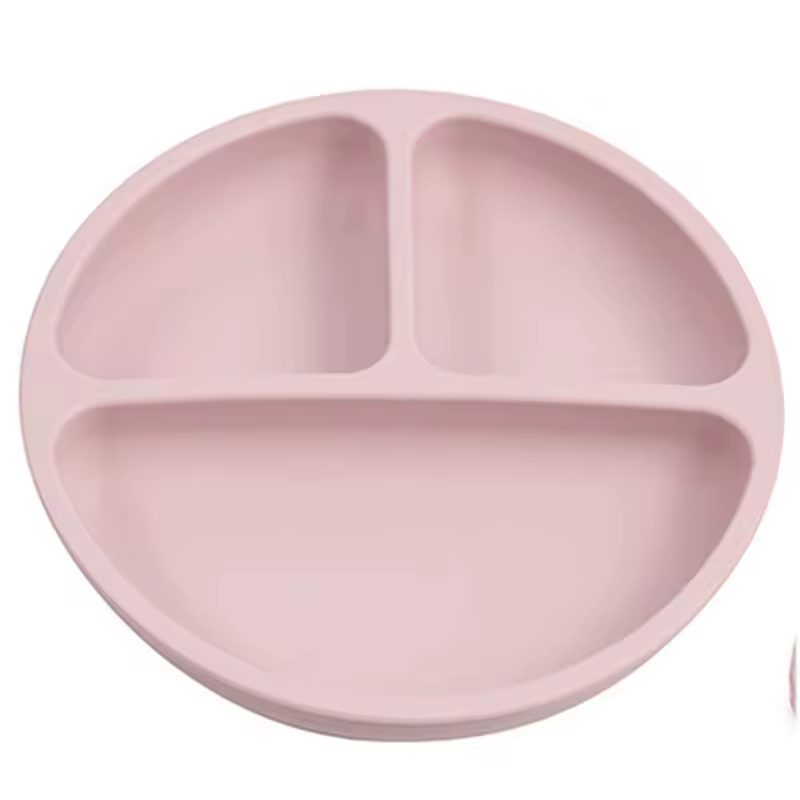 Baby Safe Silicone Dining Plate Suction Cartoon Children Dishes Feeding Toddler Training Tableware Retro Kids Smile Face Bowl - Image 24