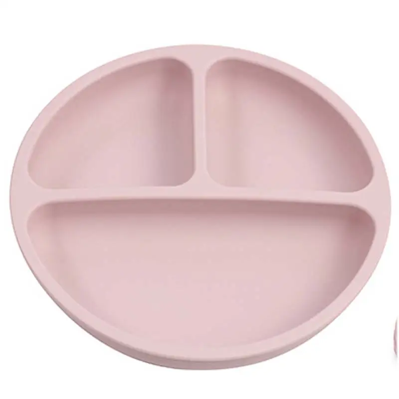 Baby Safe Silicone Dining Plate Suction Cartoon Children Dishes Feeding Toddler Training Tableware Retro Kids Smile Face Bowl - Image 24