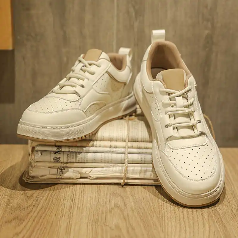 منصة أحذية مربوطة أحذية الزوج أحذية التمهيد للرجال أحذية رياضية بيضاء عالية الرياضة بالجملة أفضل البائعين التدريب عالي الجودة