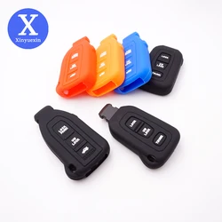 Xinyuexin Silicone Car Key Cover Case Shell for LEXUS LS430 2002-2006 YEAR Rubber Remote Key for Smart 3 Buttons Protect Holder