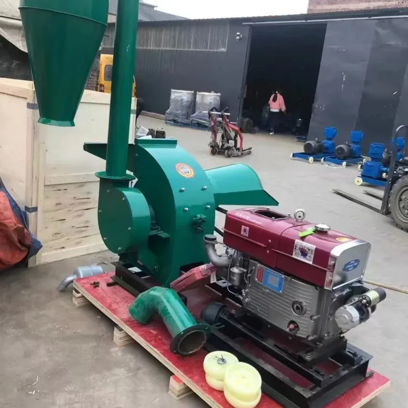 

420 Type Hammer Crusher Machine Adjustable Particle Size For Grain Wood Feed Processing