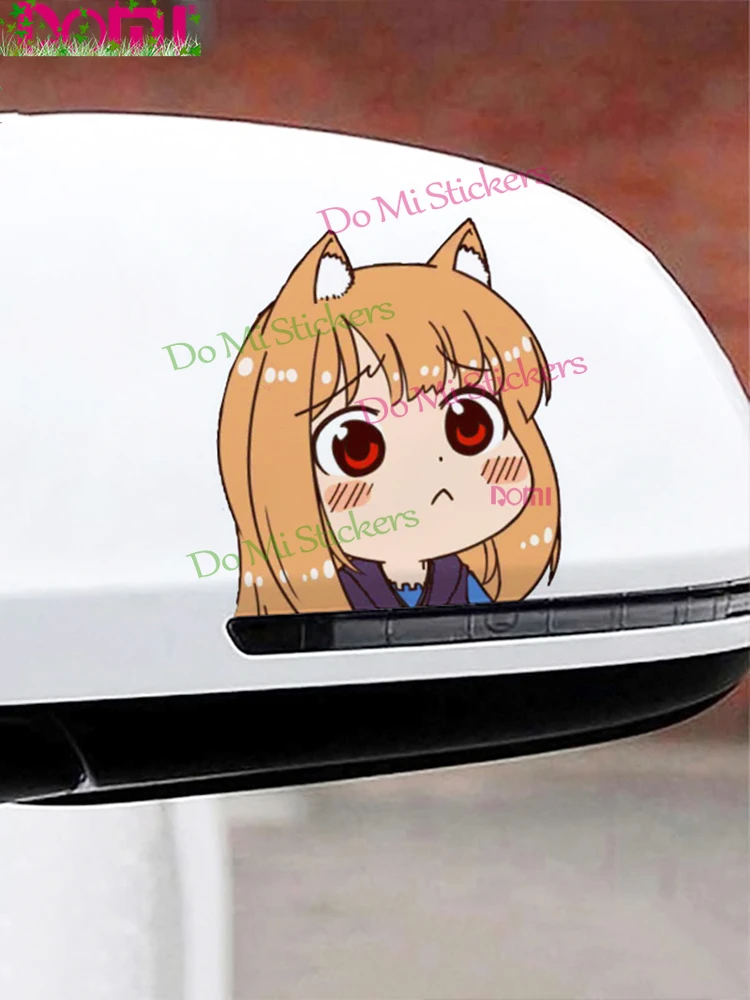 Quality Printed Decals Spice and Wolf Fine Car Stickers Vinyl Motocross Racing Laptop Helmet Trunk Wall Vinyl Die-Cut