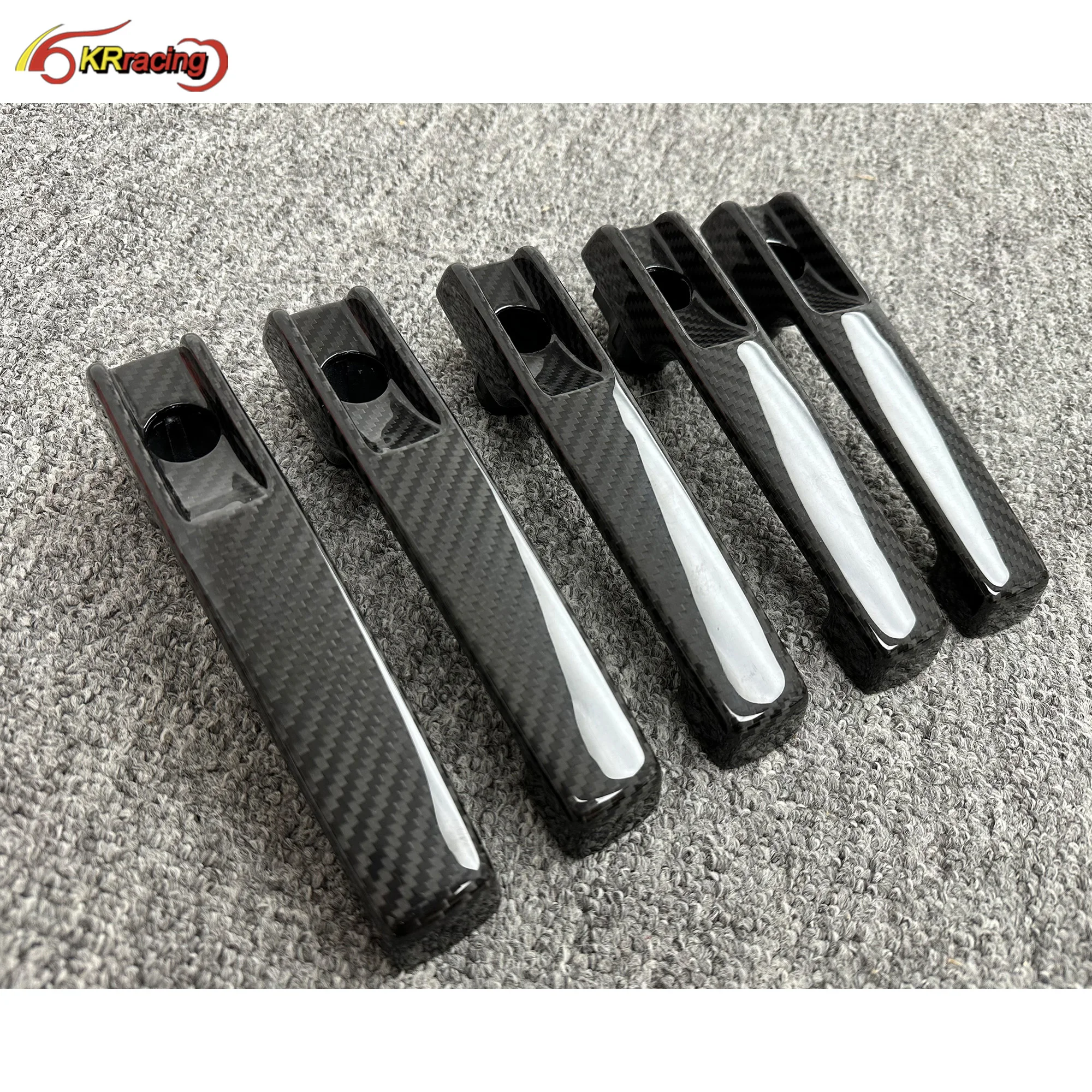 Auto Exterior Car Accessories Dry Carbon Fiber Car Door Handle Replacement For Mercedes Benz G wagon W464 G63 Carbon 2019-2024