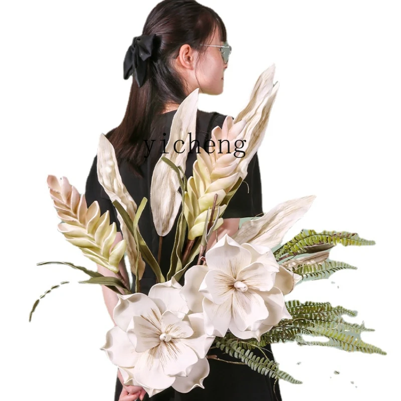 

Zk Retro Advanced Simulation Bouquet Advanced Sense Fake Flower Decoration Flower Arrangement Slightly Luxury Decoration