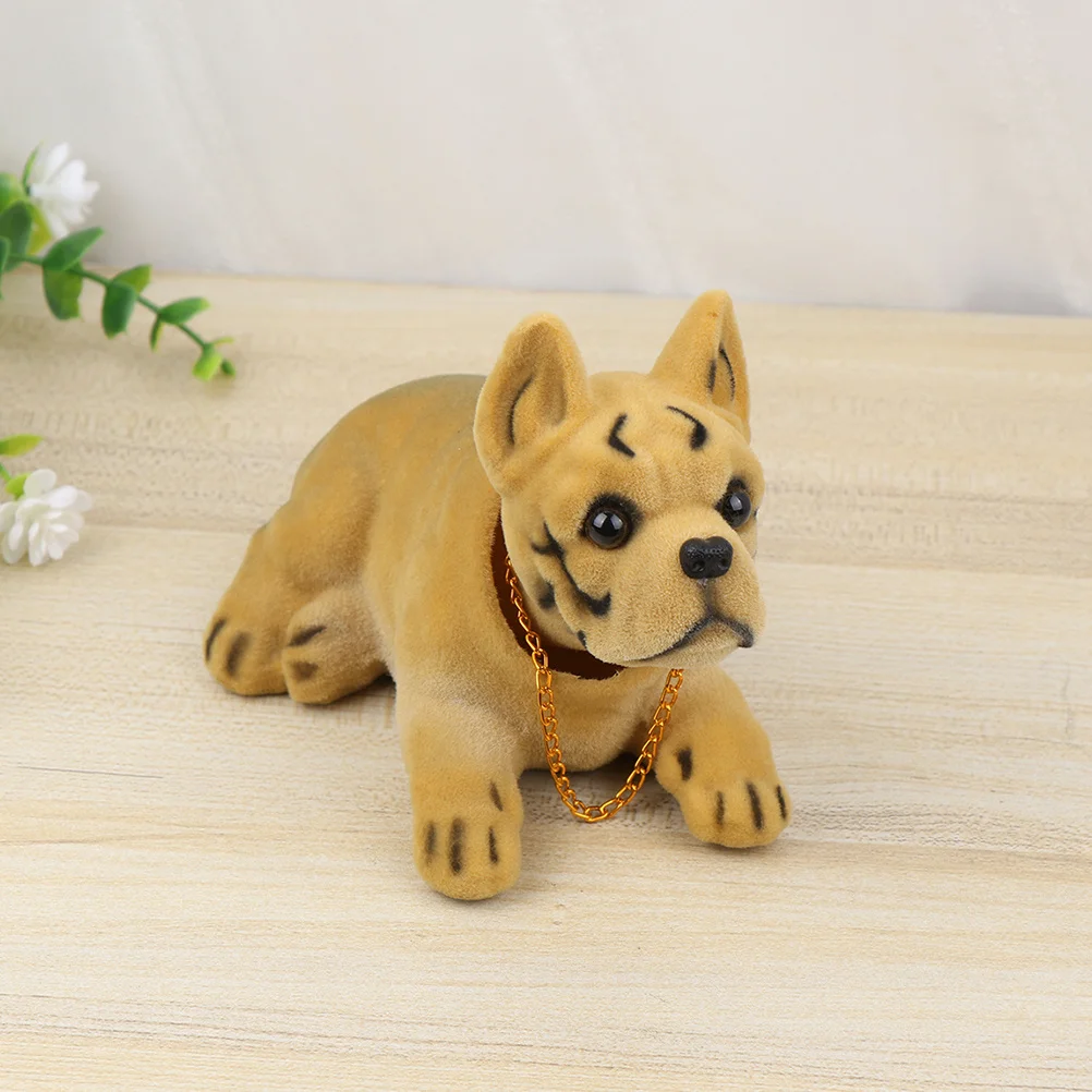 

2Pcs Car Dashboard Bobble Head Resin Dog Shaking Head Ornaments Interior Decoration Cute Dashboard Decor