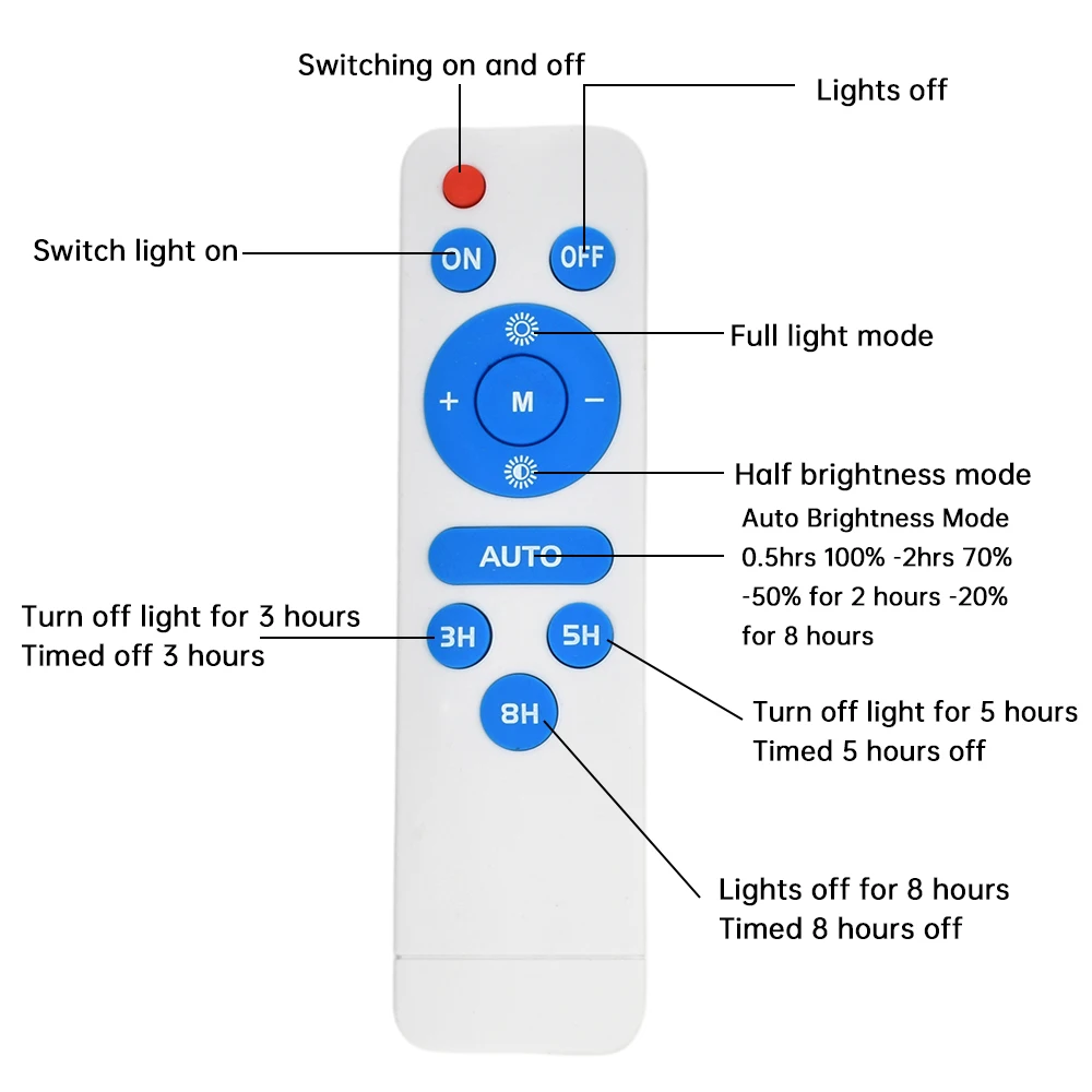 Controle remoto de longa iluminação, redução automática de energia, 3.2v 3.7v, placa de circuito de luz de rua solar, controlador de condução