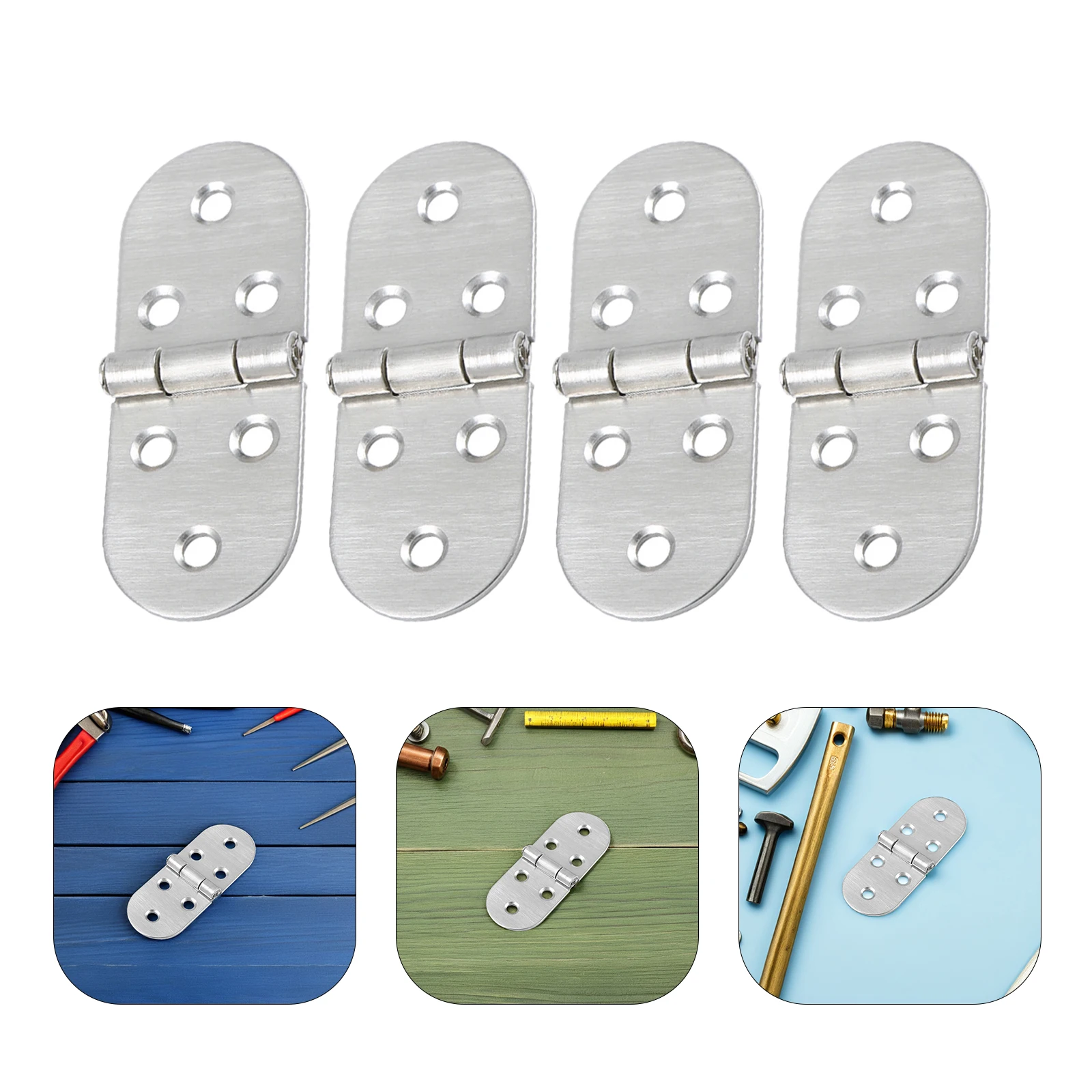 

4pcs Stainless Folding Desk Stainless Folding Desk Stainless Folding Desk Pivot Piano Hinges For Woodsss For Cabinets For Flush
