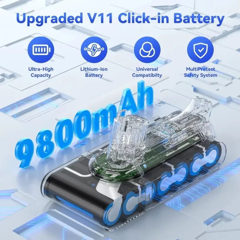 Vacuum Cleaner rechargeable Battery for Dyson V6 V7 V8 V10 V11 V15 Series SV07 DC62 DC58 DC31 Absolute Fluffy