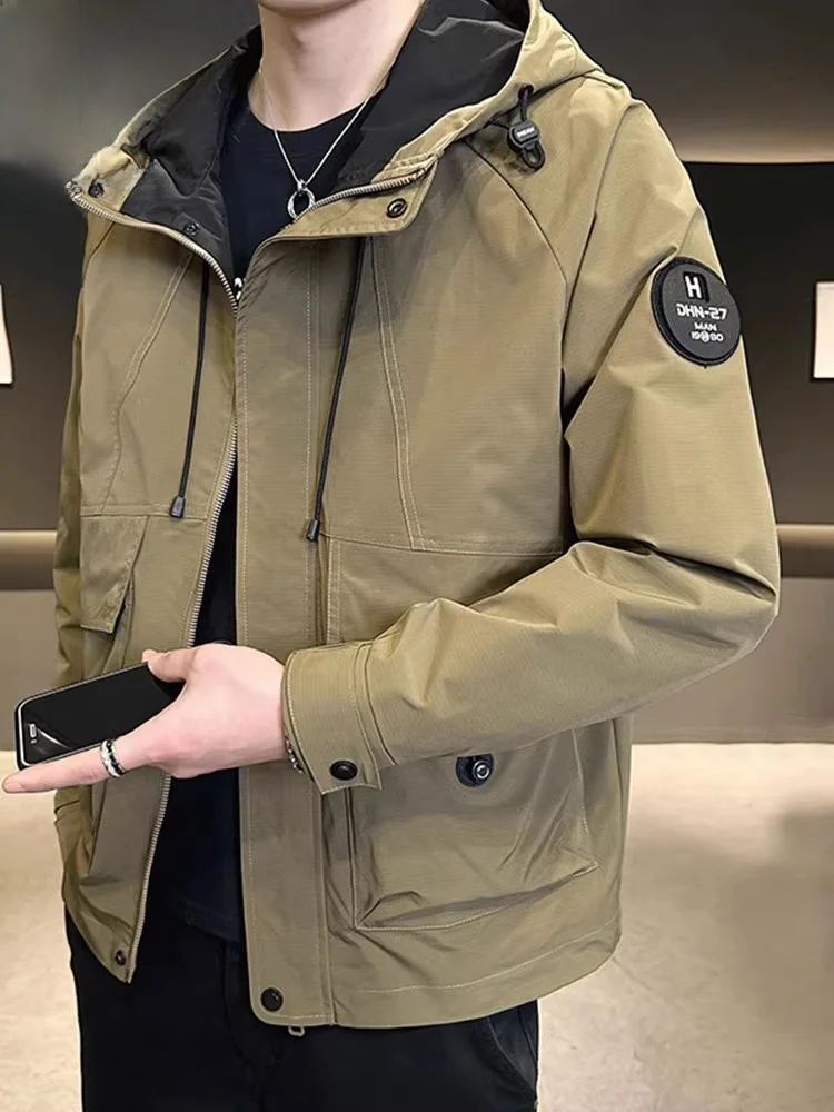 

Мужская зимняя куртка с хлопковой подкладкой, повседневная, универсальная, свободного кроя, на молнии, ветрозащитная, утепленная