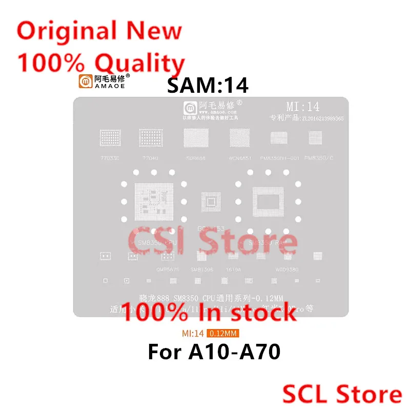 Amaoe SAM14 BGA Reballing Stencil For Exynos 7870 7884 7885 7904 9610 9611 CPU A10 A30 A50 A70 A105F A600F RAM Power PA IC CHIP