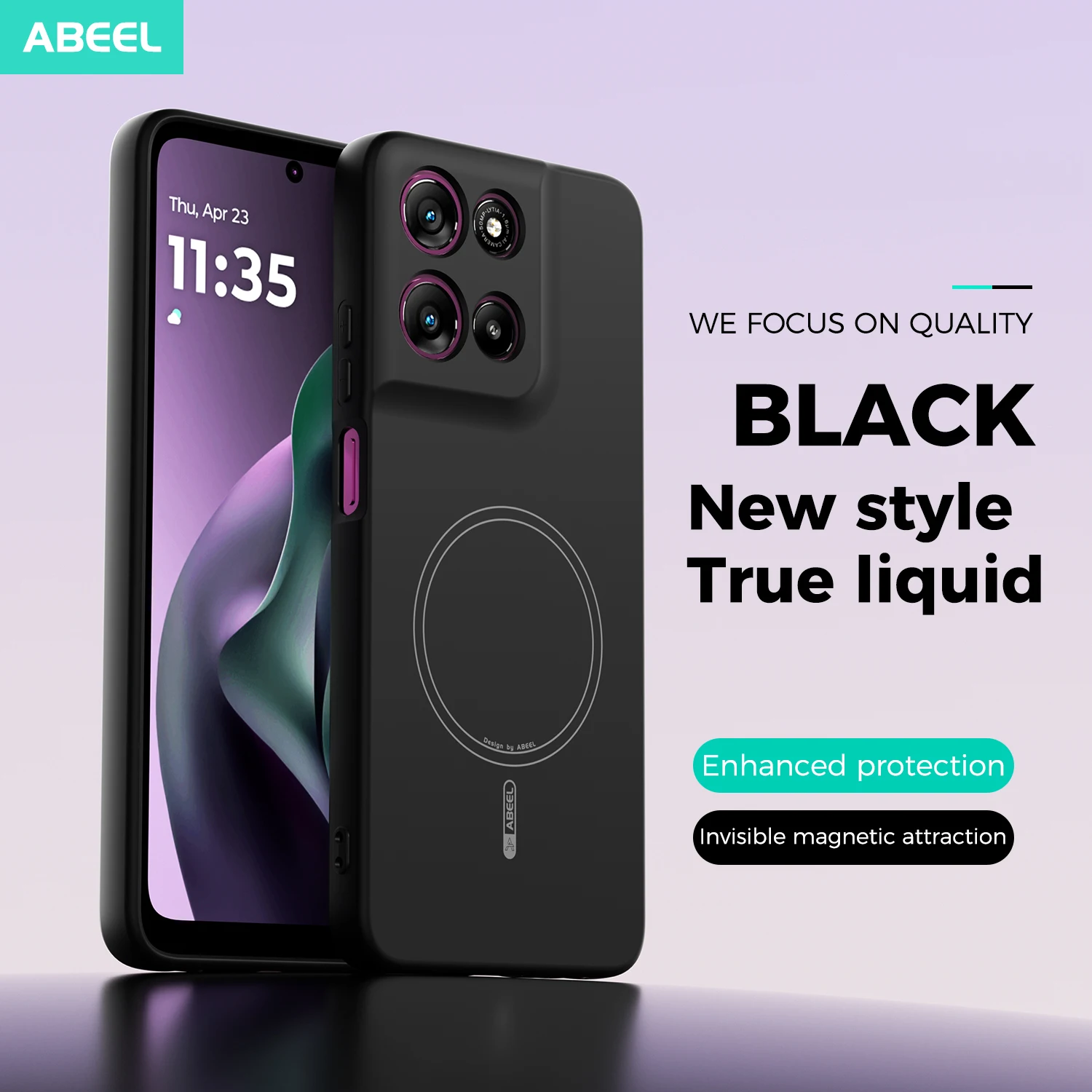 حافظة لهاتف موتورولا موتو جي بلاي 5G 2026 ذات ملمس يدوي من السيليكون السائل Magsafe غطاء هاتف محمول ناعم #6