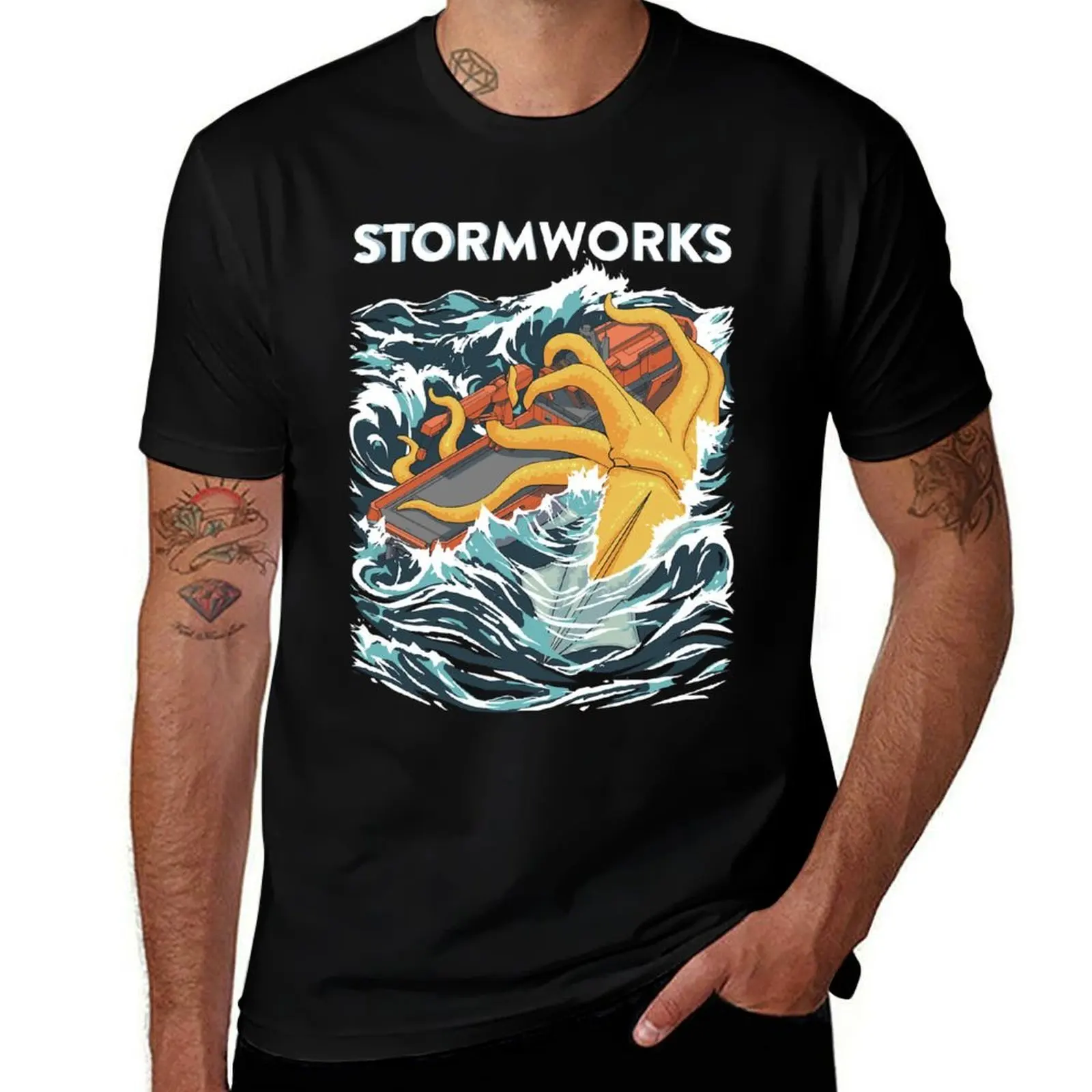 

Stormworks Kraken Attack Classic T-Shirt t shirt man cotton t shirts for man cotton soft T-Shirt