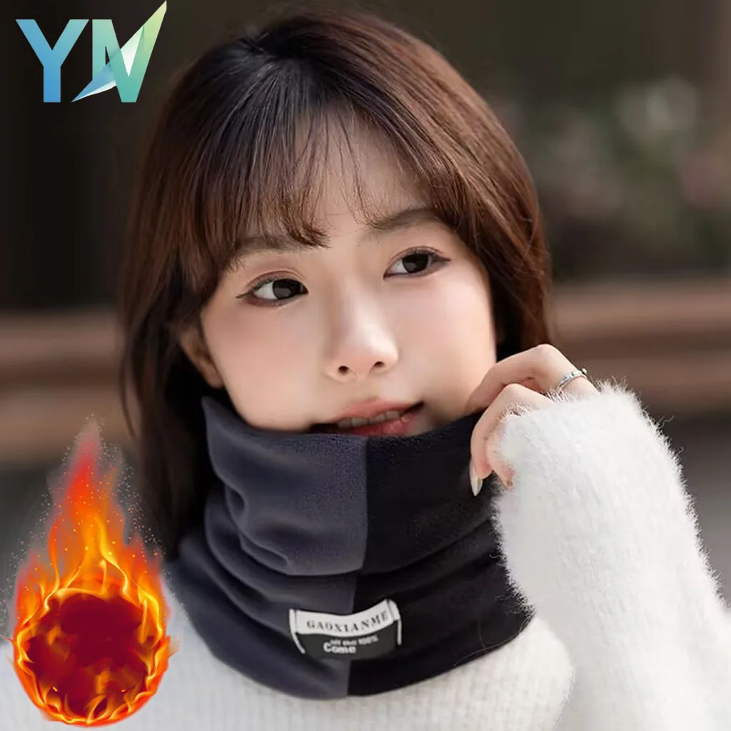 

Зимняя велосипедная маска для лица для женщин, утепленный шарф на флисовой подкладке, теплый шарф для шеи, ветрозащитная защита от холодной погоды