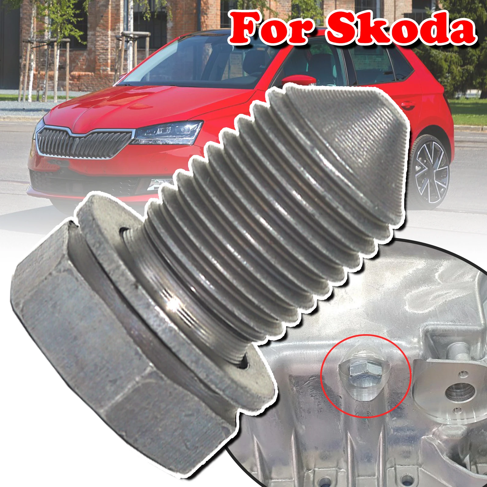 M14x1,5x22 Пробка сливного уплотнения поддона двигателя, шайба, резьба N90813201 для Skoda Fabia 6Y NJ Octavia 1U 1Z 5E 1996 2017