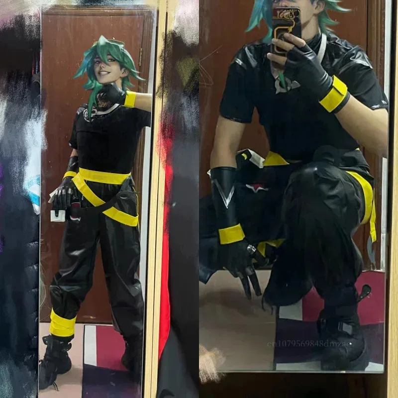 

XT8Cosplay Hero , Alliance Heart Steel Men's Team Cosplay Izriel Full Outfit with Wig Game Anime Character@XT6！