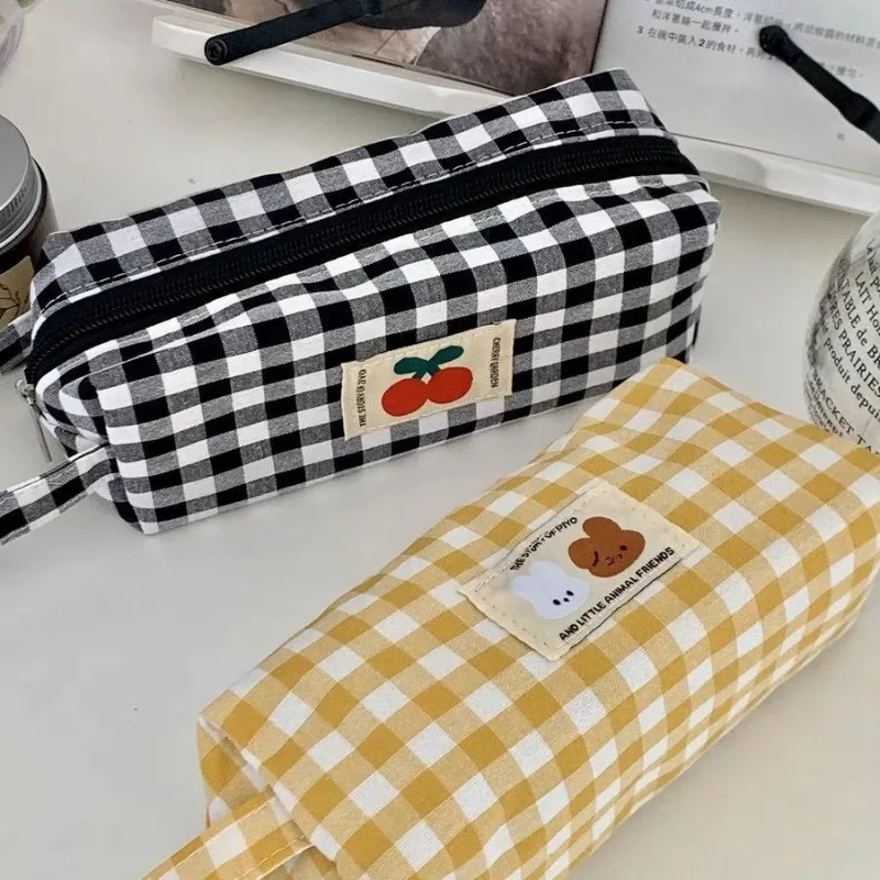 Imagem -04 - Mini Lápis Bolsa Ins Simplicidade Criativo Bonito Pen Bolsa Coreano Moda Papelaria Bolsa de Armazenamento Kawaii Suprimentos de Estudante Novo 2024