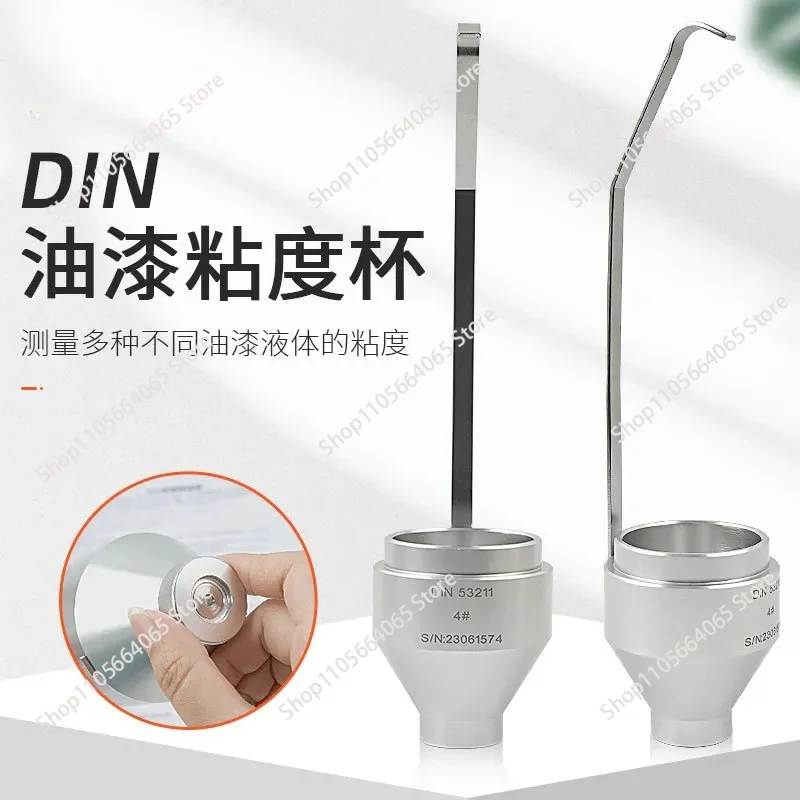 for  Portable DIN Cup No 4 6 Diffuse Viscosity Cup for Paint Liquid Testing