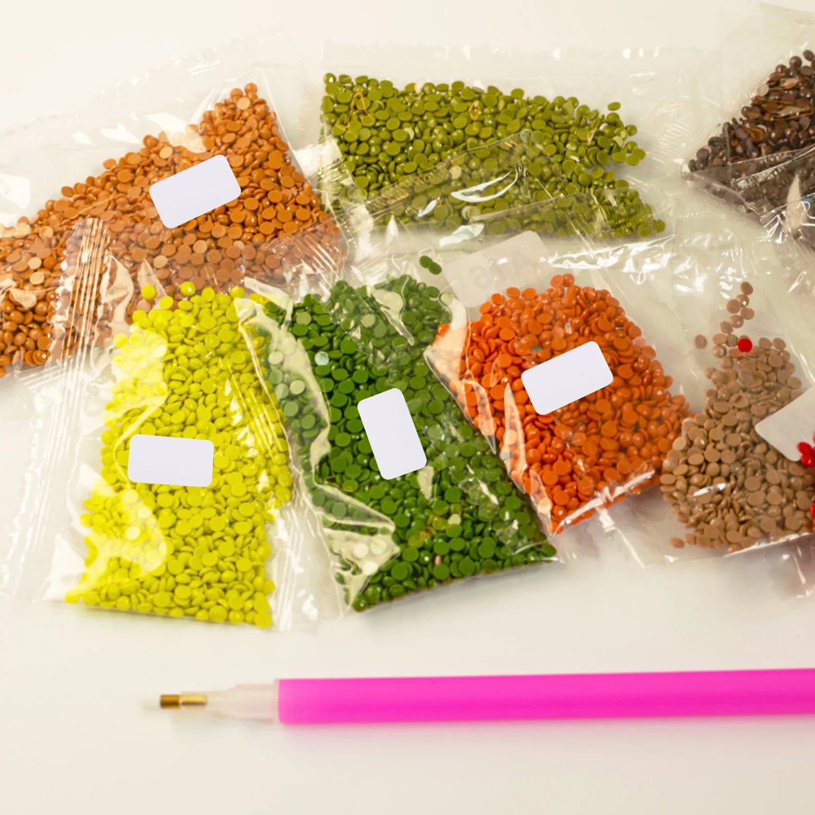 Label Stiker Kosong Perekat Diri Untuk Kotak Penyimpanan, Stoples, Botol, Organisasi, Penandaan Tulisan Tangan, Klasifikasi, Label Dekal