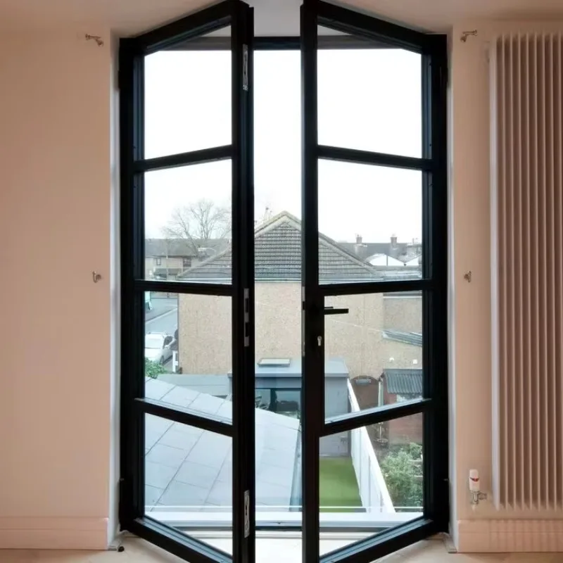 Customization French Style Window Steel Window Double Glazed Glass Casement windows