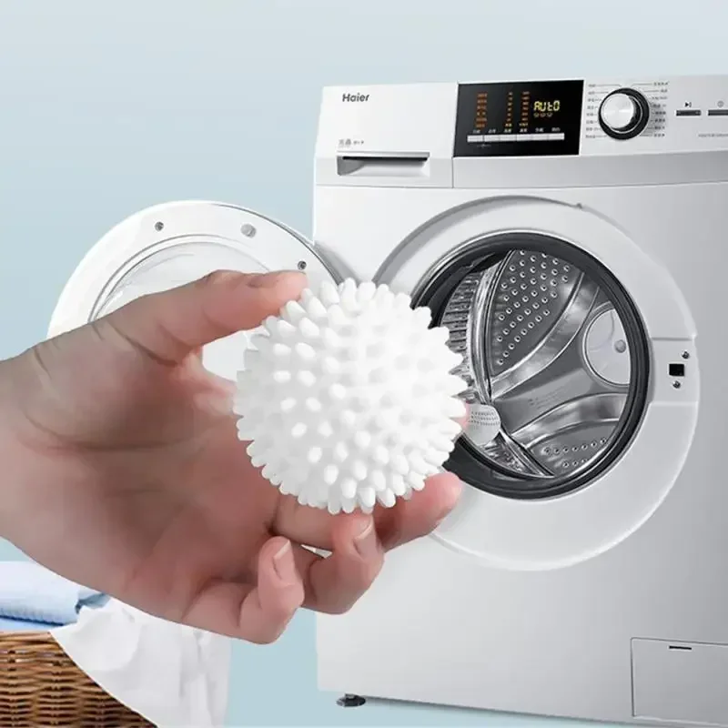 1~4 PCS PVC Reusable Laundry Ball Washing Machine Decontamination Household Fabric Softener Ball  Household Cleaning Accessrices