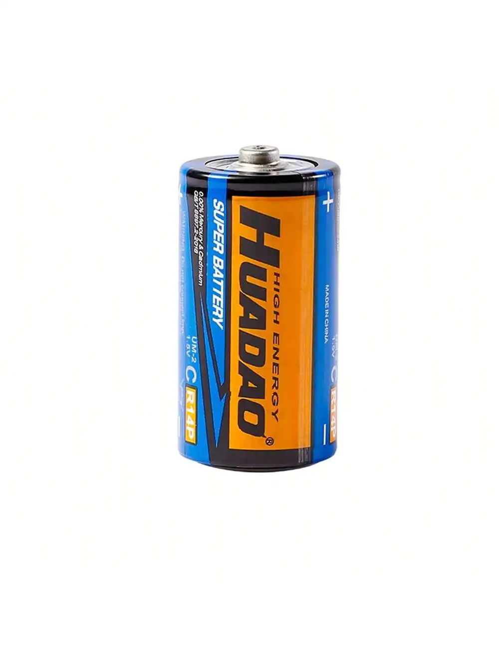 Universal 1.5V UM-2 R14P C Disposable Zinc-manganese Battery for Instruments Emergency Lights Electronic Keyboards Toy Cars