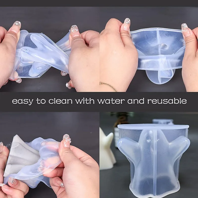 DIY Halloween Ghost Aromatherapy Candle Silicone Mold Gypsum Decorative Desktop Decoration Cake Ice Baking Resin Mold Handicraft