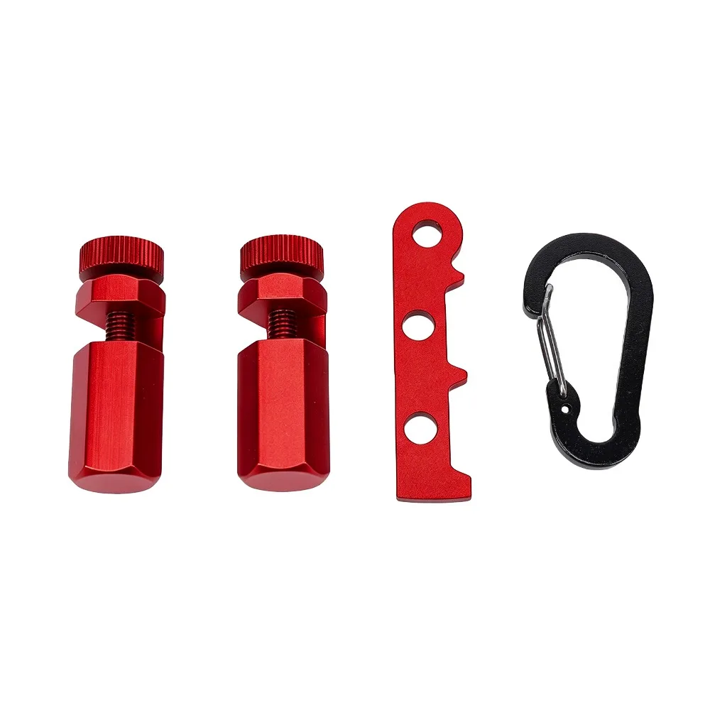 Stable Aluminum Alloy Tall Stair Gauges Portable Bright Red Framing Square Stops Framing Jig Tool Roofing