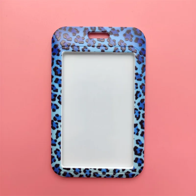 Mode Leopard Muster Großhandel Damen Lanyard ID Abzeichen Halter Hohe Qualität ABS Slide Design ID Karte Halter – Detail 9