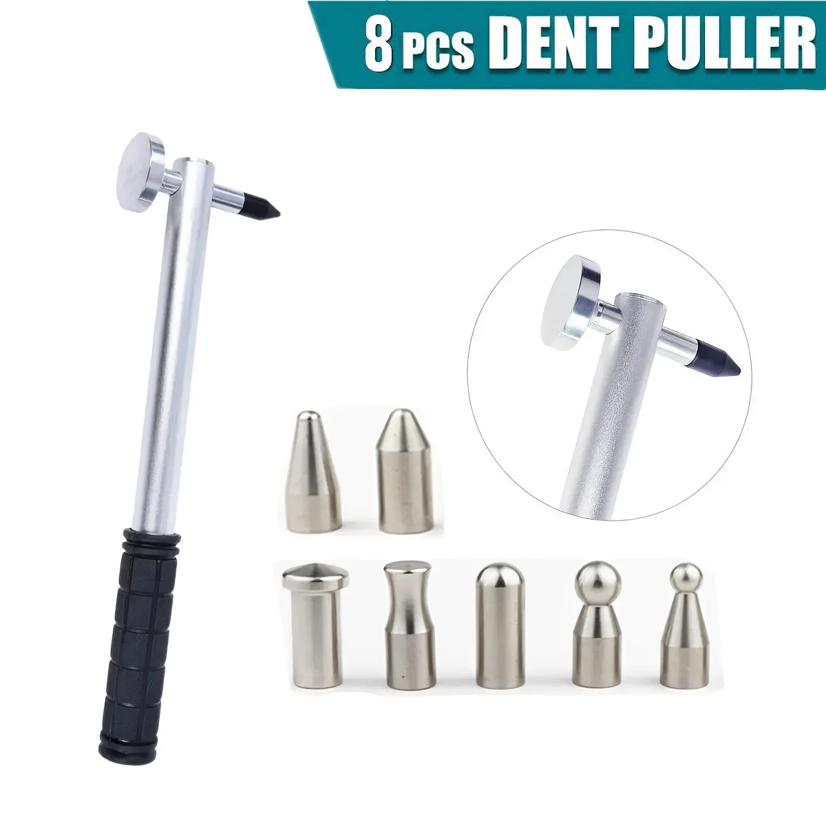 Dent repair tool rubber hammer percussion tool lacquerless dent removal tool is used to remove dents.