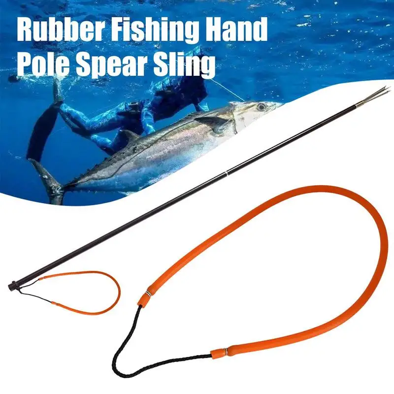 Spear Fishing Equipment Rubber Pole Spear Sling Soft Ice Fishing Accessories With High Elasticity For Fishing Lovers Fathers