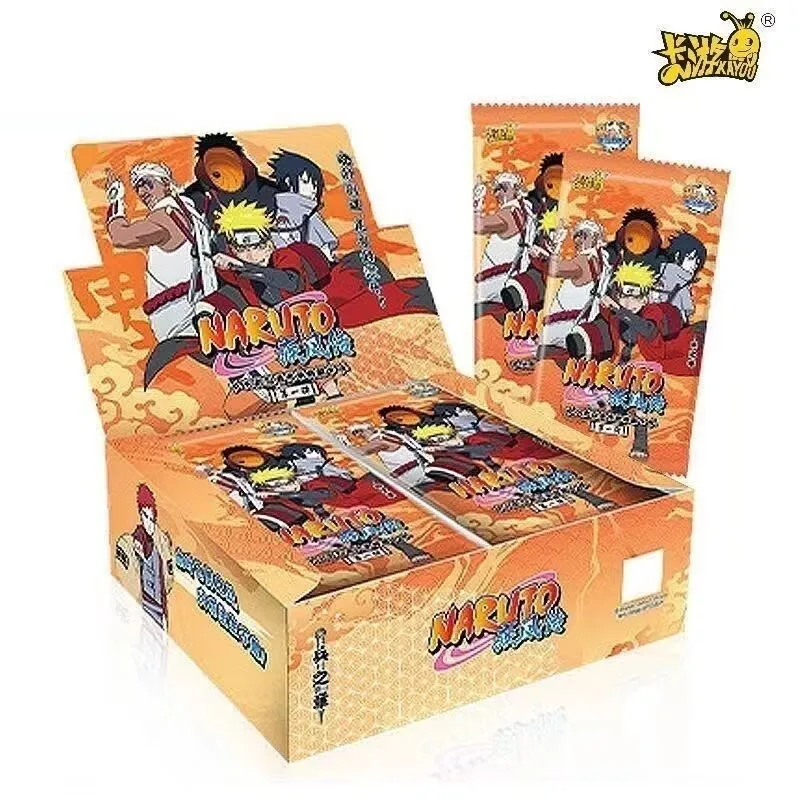 

Authentic KAYOU Anime Naruto Anime Card Blind Box Uzumaki Naruto Uchiha Hinata Collection Card Box