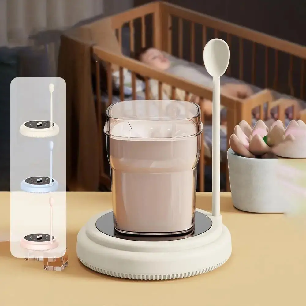 USB Charging Electric Milk Coffee Blender with Spoon Automatic Magnetic Stirrer Magnetically Levitated Stirring Capsule