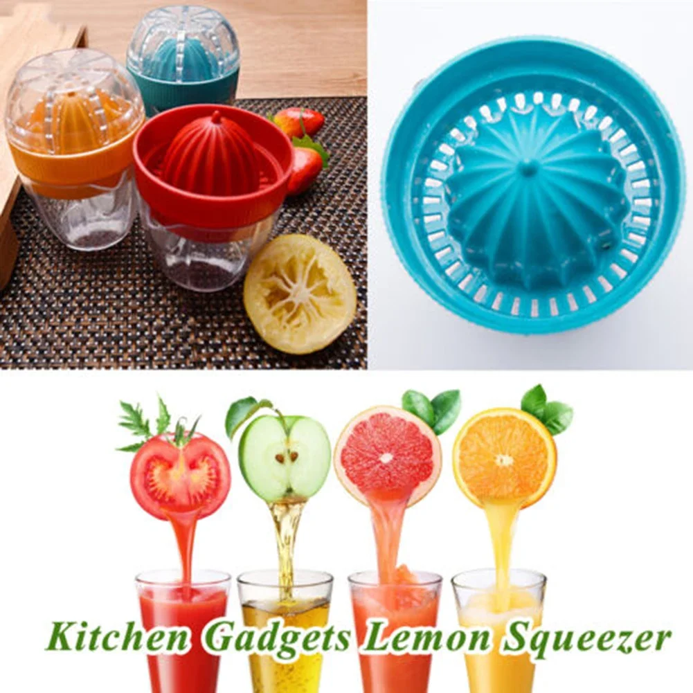 Hand Fruit Juice Cup Plastic Orange Lemon Squeezer Mini Food Processor Kitchen Accessories Juice Citrus Lemon Manual Fruit Press