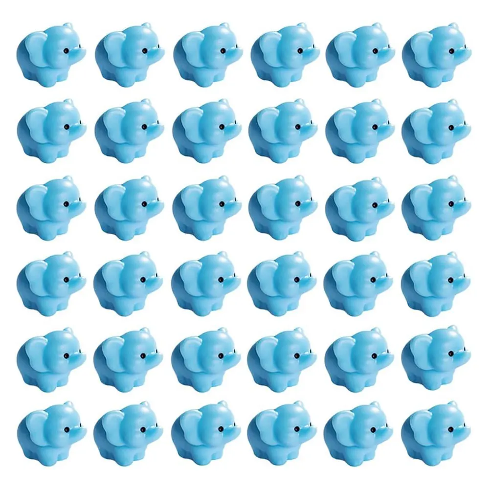 

5/10 Pieces Mini Blue Elephant Animals Miniature for Figurines Fairy Garden Accessories for DIY Home Decor