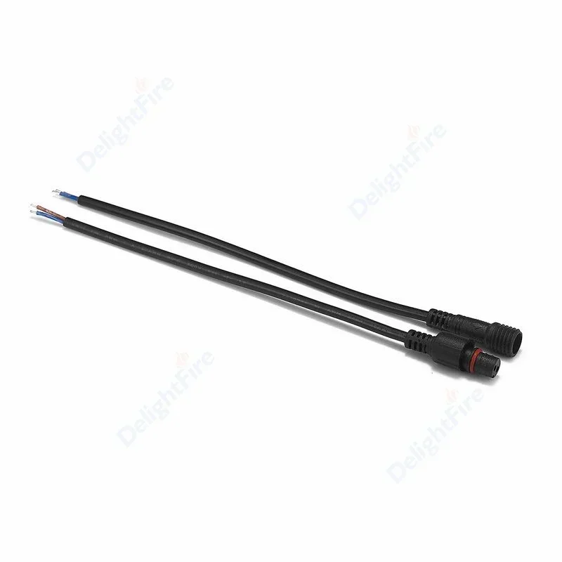 2 3 4 5 دبوس موصلات مقاومة للماء 22 20AWG ذكر أنثى التوصيل تمديد الأسلاك IP67 موصل الحبل ل LED شريط صلب كشاف ضوء