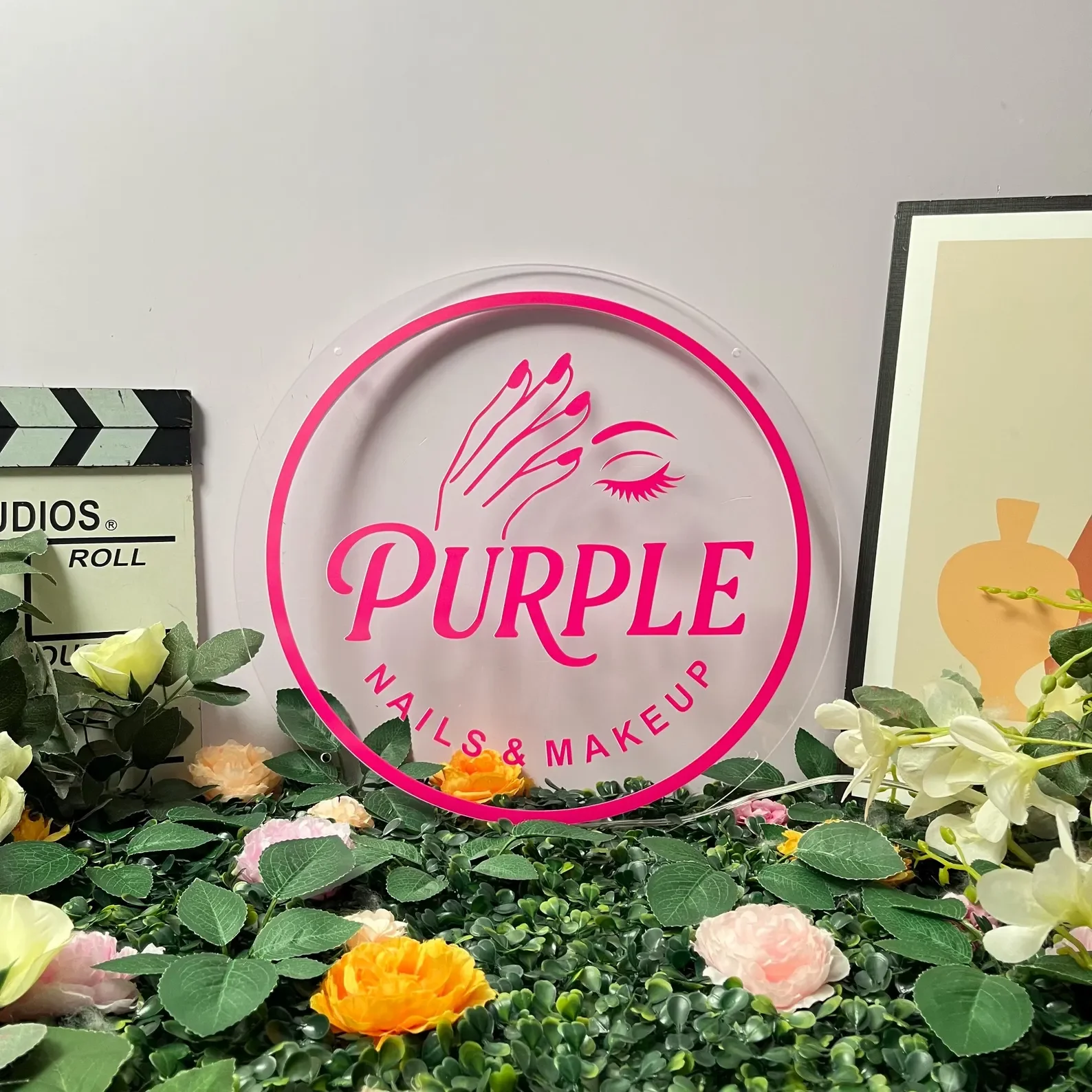 Custom Salon Logo Neon Sign, Personalized Beauty Room LED Light for Lash, Nail & Makeup Studio Decor view 5
