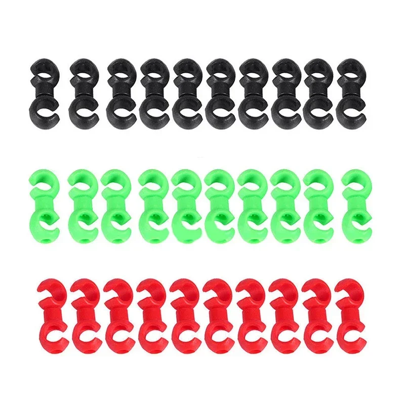 

Rotating S-Shaped Bike Brake Cable Clips 10pcs Lightweight Plastic Organizers For MTB Road Folding Fixed Gear City Bicycle Brake