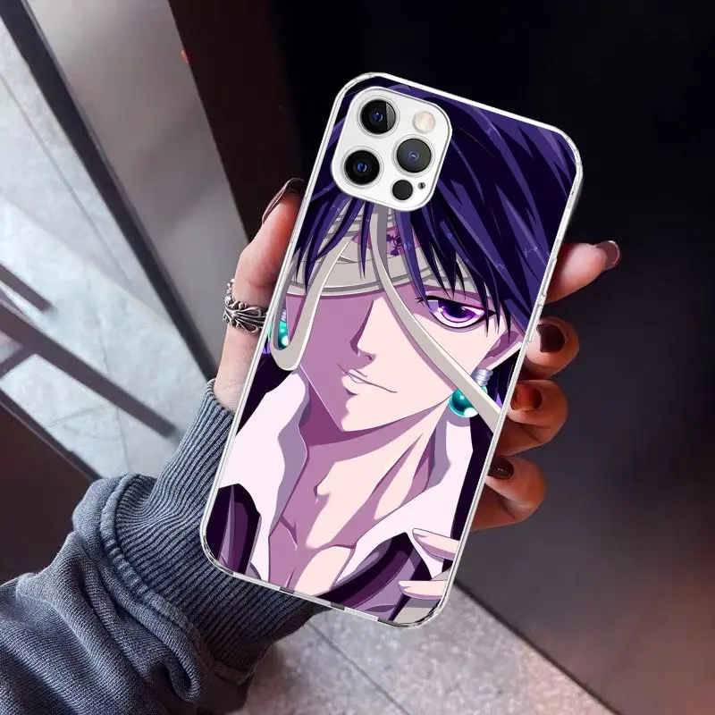 Huner X-Hunters Chrollo Shizuku Phone Case For Apple iPhone 11 12 13 Mini 14 15 16 Pro Max X XR XS 7 8 Plus SE Pattern Soft TPU