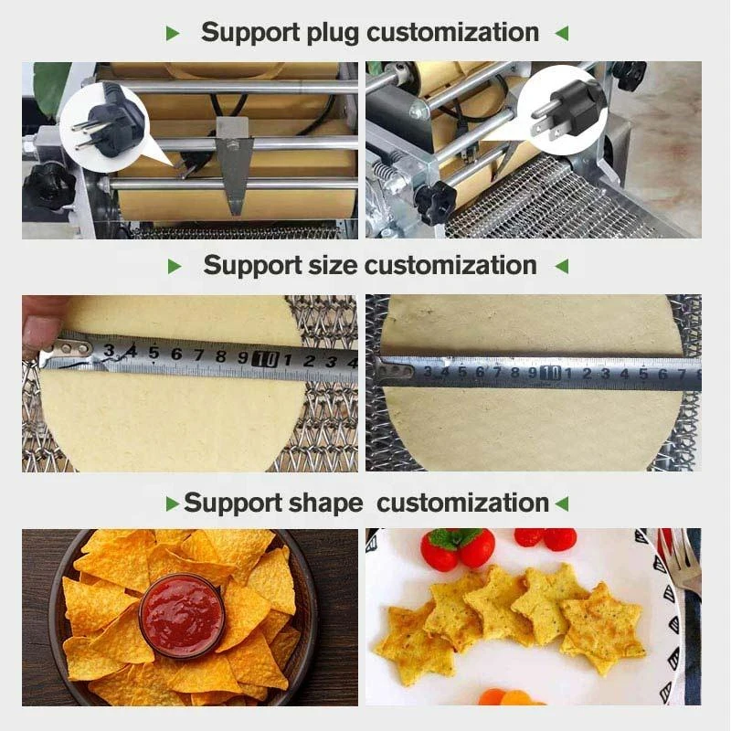 

Full Automatic Desktop Corn Flour Tortilla Machine Chapati Maker Press Tortilla Making Machines