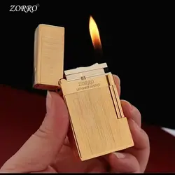 Zorro Original  Genuine Kerosene Loud Sound Lighter Steel Wire Drawing Gasoline Engine Smoking Pipe Gift for Men