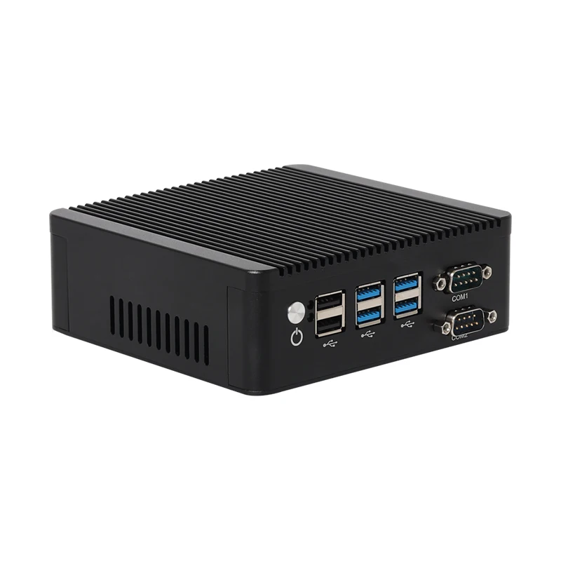 Helorpc 2LAN4COM Industrial Mini PC with Inter Celeron N5100 support Win10 LINUX 1xDDR4 4xUSB3.0 2xUSB2.0 VGA HDMI  Computer