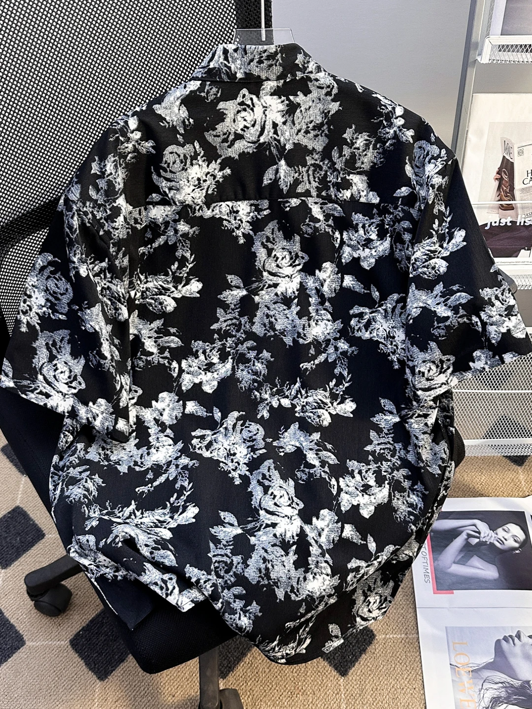 

Мужская одежда в стиле ретро с американским цветочным принтом irt, повседневная весна-осень, новинка Sle Couple Match f Sve Jaet, свободная посадка